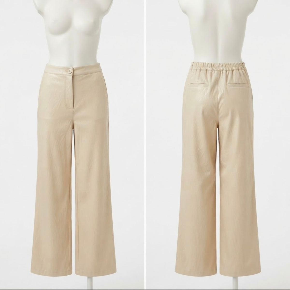 Tensione in / pantalone palazzo in pelle €115 in taglia S M ed L