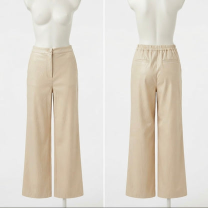 Tensione in / pantalone palazzo in pelle €115 in taglia S M ed L