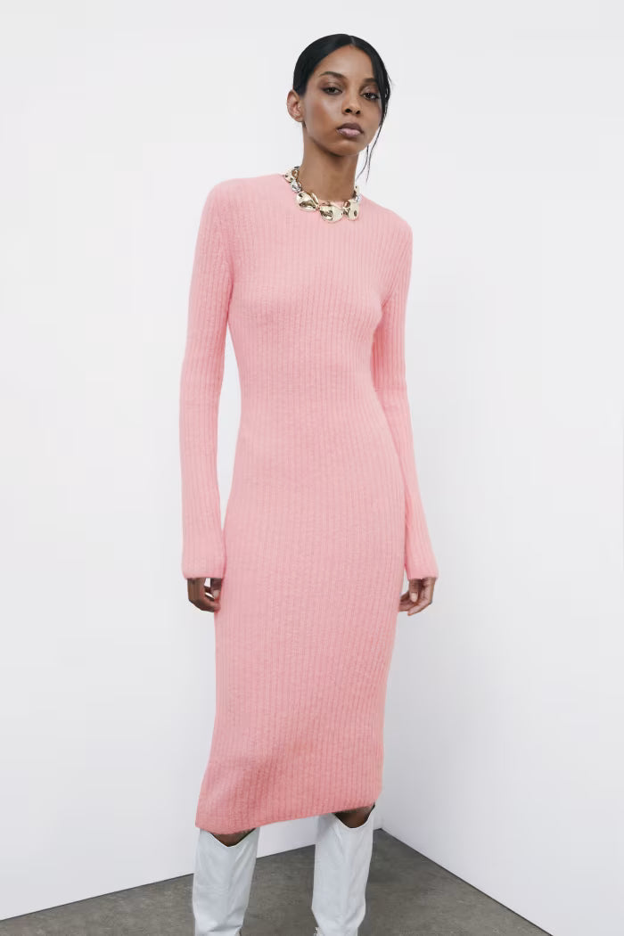 VESTITO PINK IN MAGLIA - Patrizia Pepe