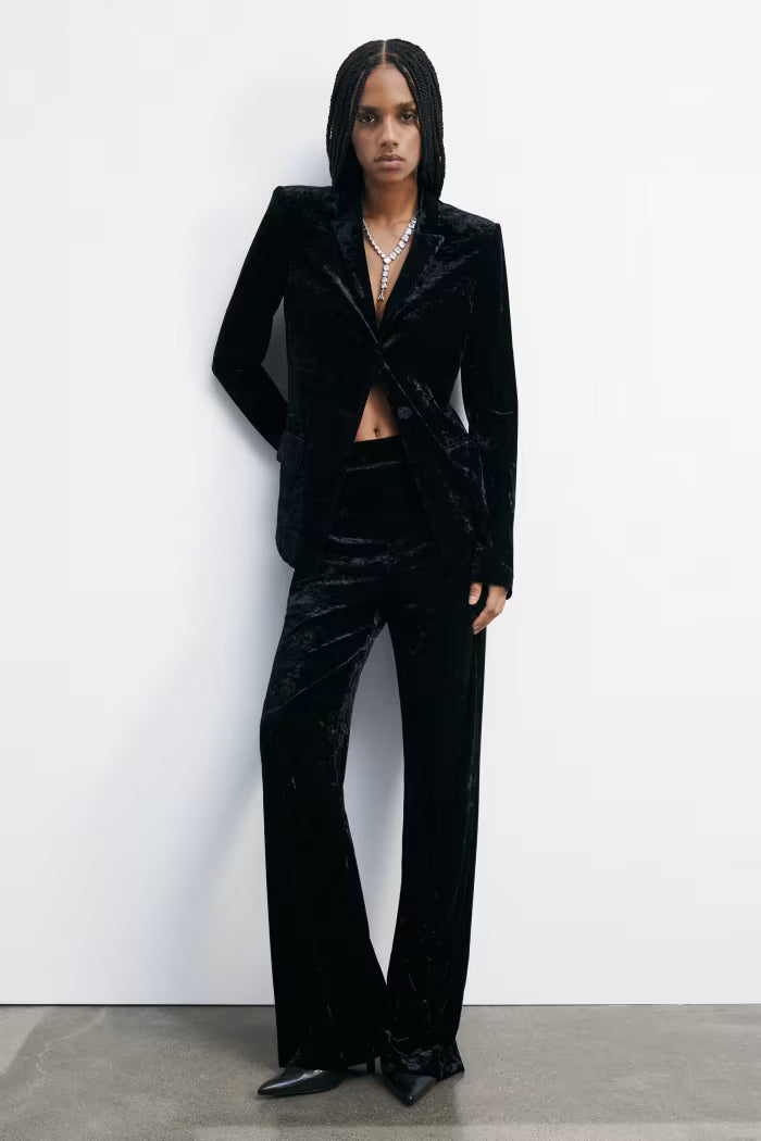 BLAZER ESSENTIAL IN VELLUTO - Patrizia Pepe