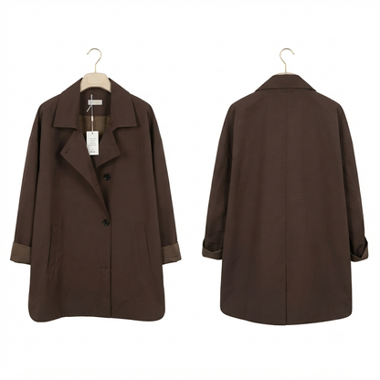 Kaban marrone oversize in cotone