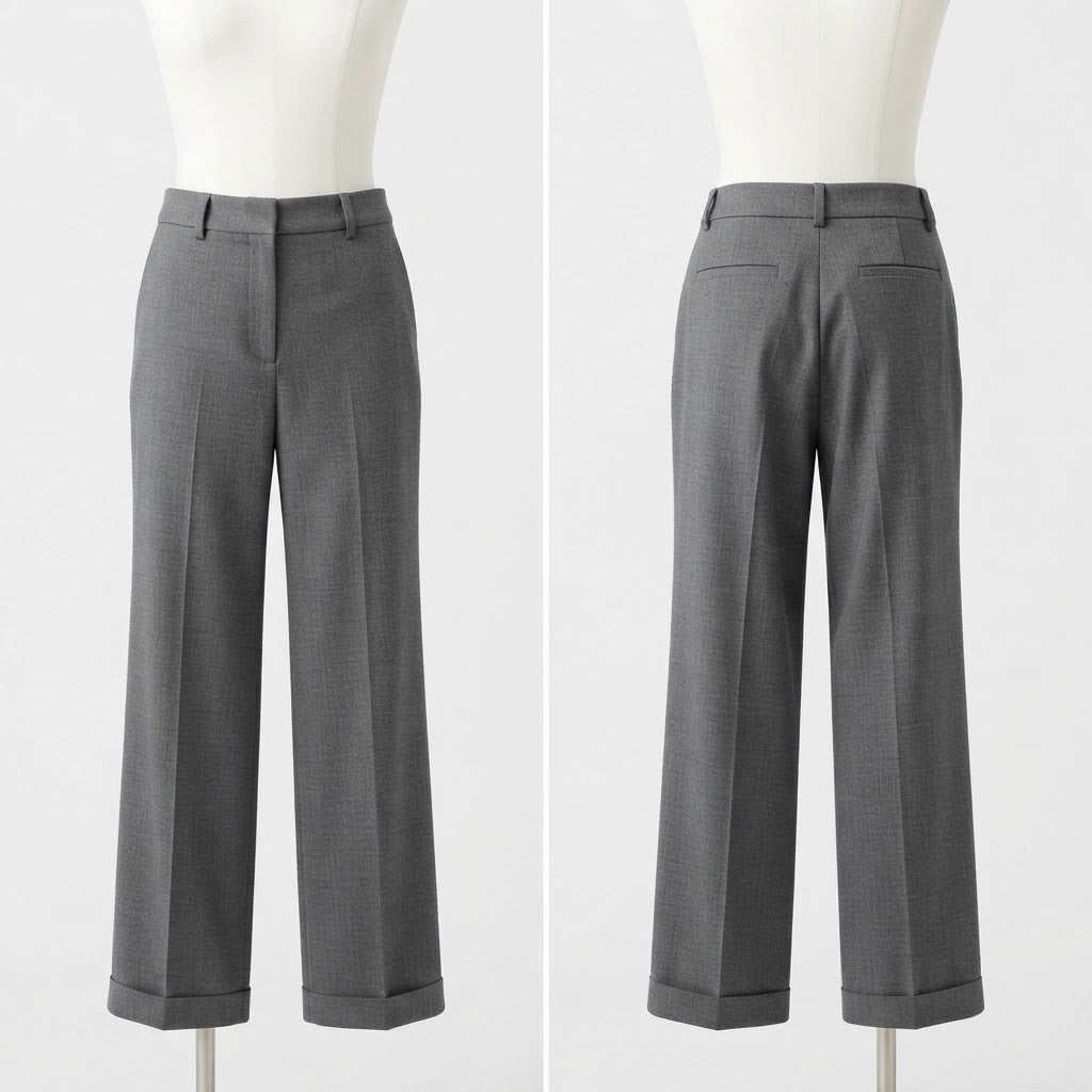 Tensione in / pantalone palazzo grigio in taglia S M ed L €105